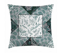Leaves Chevron Flower Mix Pillow Cover