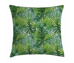 Tree Leaves Watercolor Pillow Cover