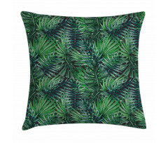 Watercolored Forest Leaves Pillow Cover
