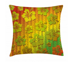 Jamaican Island Flower Pillow Cover