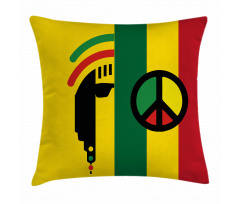 Reggae Music Peace Pillow Cover
