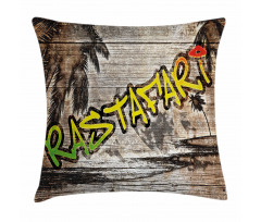 Rastafari Street Graffiti Pillow Cover
