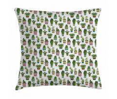 Succulent Doodle Pots Pillow Cover