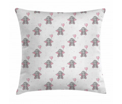 Heart Balloons Pillow Cover