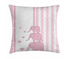 Pink Animals Pillow Cover