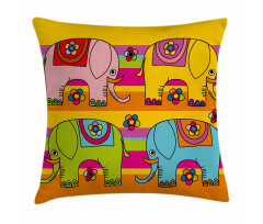Funky Floral Pillow Cover