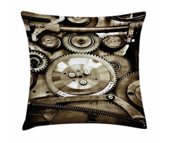 Aged Gears Pillow Cover
