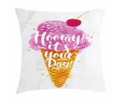 Words Cherry Pillow Cover