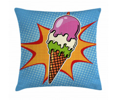 Retro Cone Dots Pillow Cover