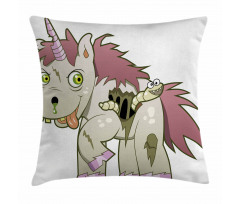 Evil Unicorn Myth Pillow Cover