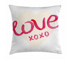 Heart Letters Love Pillow Cover