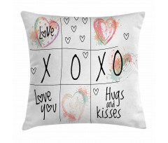Heart in Watercolors Pillow Cover