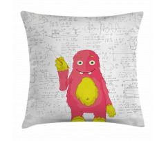 Funny Smart Monster Pillow Cover