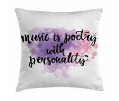 Music Hand Written Pillow Cover
