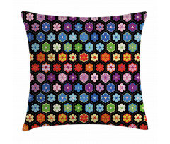 Colorful Daisy Blooms Pillow Cover