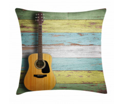 Aged Wooden Planks Rustic Pillow Cover