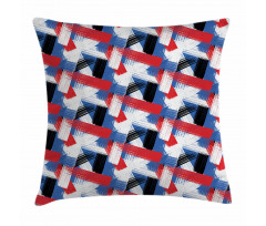 Geometric Grunge Motif Pillow Cover