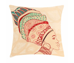 Female Turban Pillow Cover