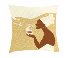 Happy Afro Lady Pillow Cover
