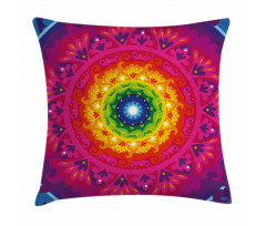 Rainbow Hippie Pillow Cover