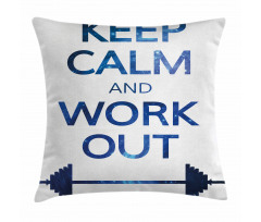 Keep Calm and Work Pillow Cover