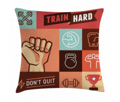 Training Achievement Pillow Cover