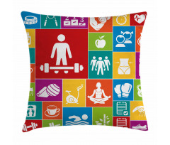 Colorful Health Pillow Cover