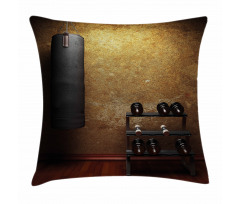 Gym Room and Dumbbells Pillow Cover