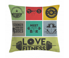 Various Words in Frames Pillow Cover