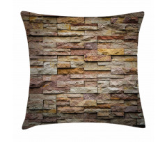 Urban Brick Slate Wall Pillow Cover