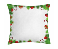 Pine Red Bows Pillow Cover