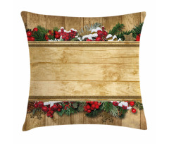 Vintage Noel Greeting Pillow Cover