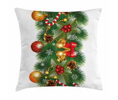 Noel Tree Ornaments Pillow Cover