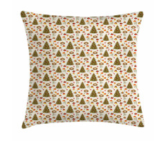 Poinsettia Flowers Pillow Cover