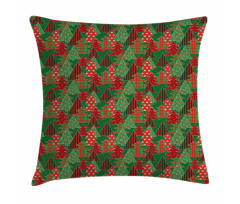 Tree Pines Swirl Dot Pillow Cover