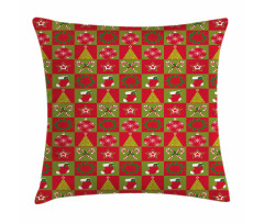 Xmas Eve Ornaments Pillow Cover