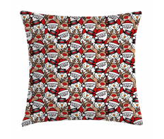 Snowman Reindeer Kids Pillow Cover