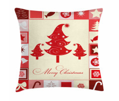 Trees Candy Stars Pillow Cover