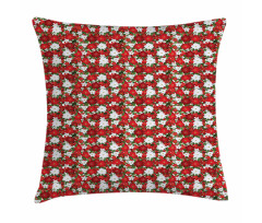 Holly Mistletoe Pillow Cover