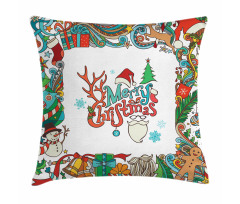 Santa Frame Pillow Cover