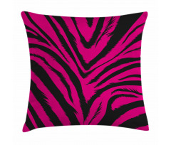 Hot Pink Zebra Skin Pillow Cover