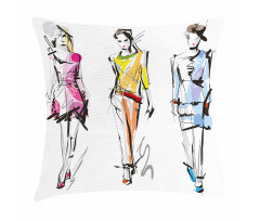 Fashion Models Art Pillow Cover