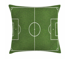 Soccer Stadium Field Pillow Cover