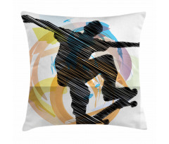 Skater Sketch Art Pillow Cover