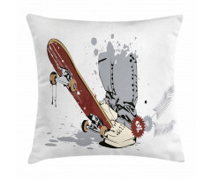 Skate and Sneakers Pillow Cover