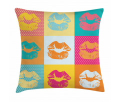 Fashion Kiss Love Design Pillow Cover