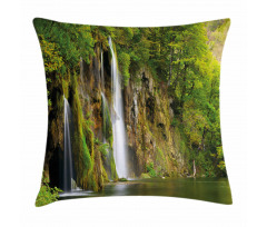 Majestic Waterfall River Pillow Cover