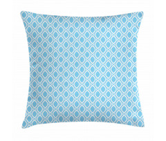 Oval Shapes Retro Art Pillow Cover