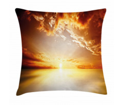 Tranquil Sunset Horizon Pillow Cover