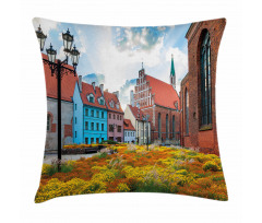 Old City Riga Latvia Pillow Cover